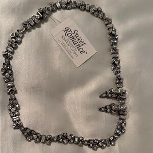 Sweet Romance Silver Crystal Jewelry Set